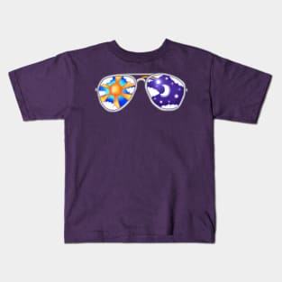 Day and Night Sunglasses Kids T-Shirt